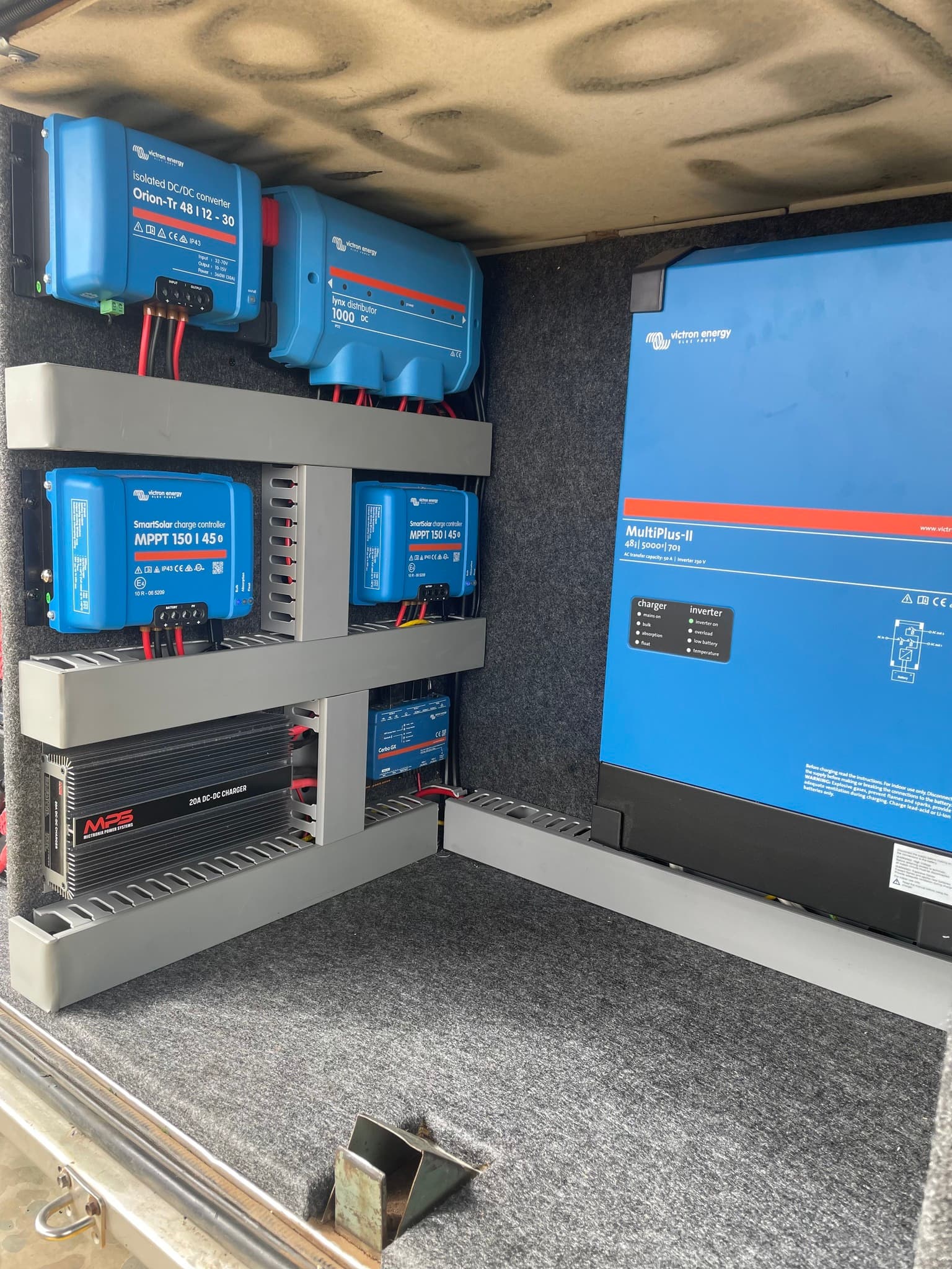 Victron Energy MultiPlus-II and MPPT solar system installation